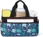 Craft Organizer Tote Bag, Art Caddy Organizer with Handles,Multi-Functional Craft Caddy for Sewing & Scrapbooking Supplies,Travel Art Box JOSIVIKY (White) - Image 3